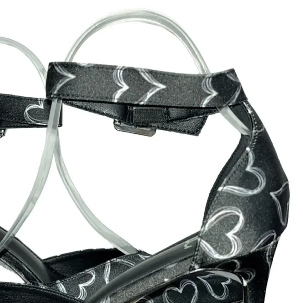 NY&Co Heart-Print Single-Band Stiletto Heels